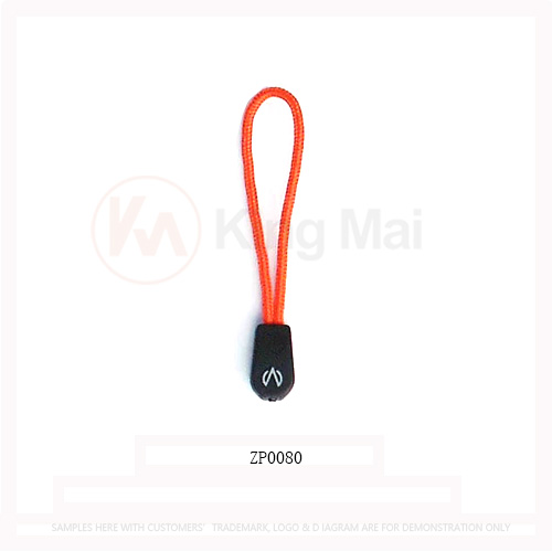 decorative rubber zip puller for sports jacket