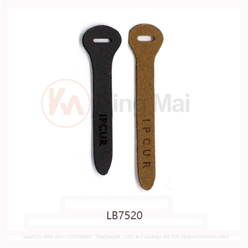 leather zip pull tab